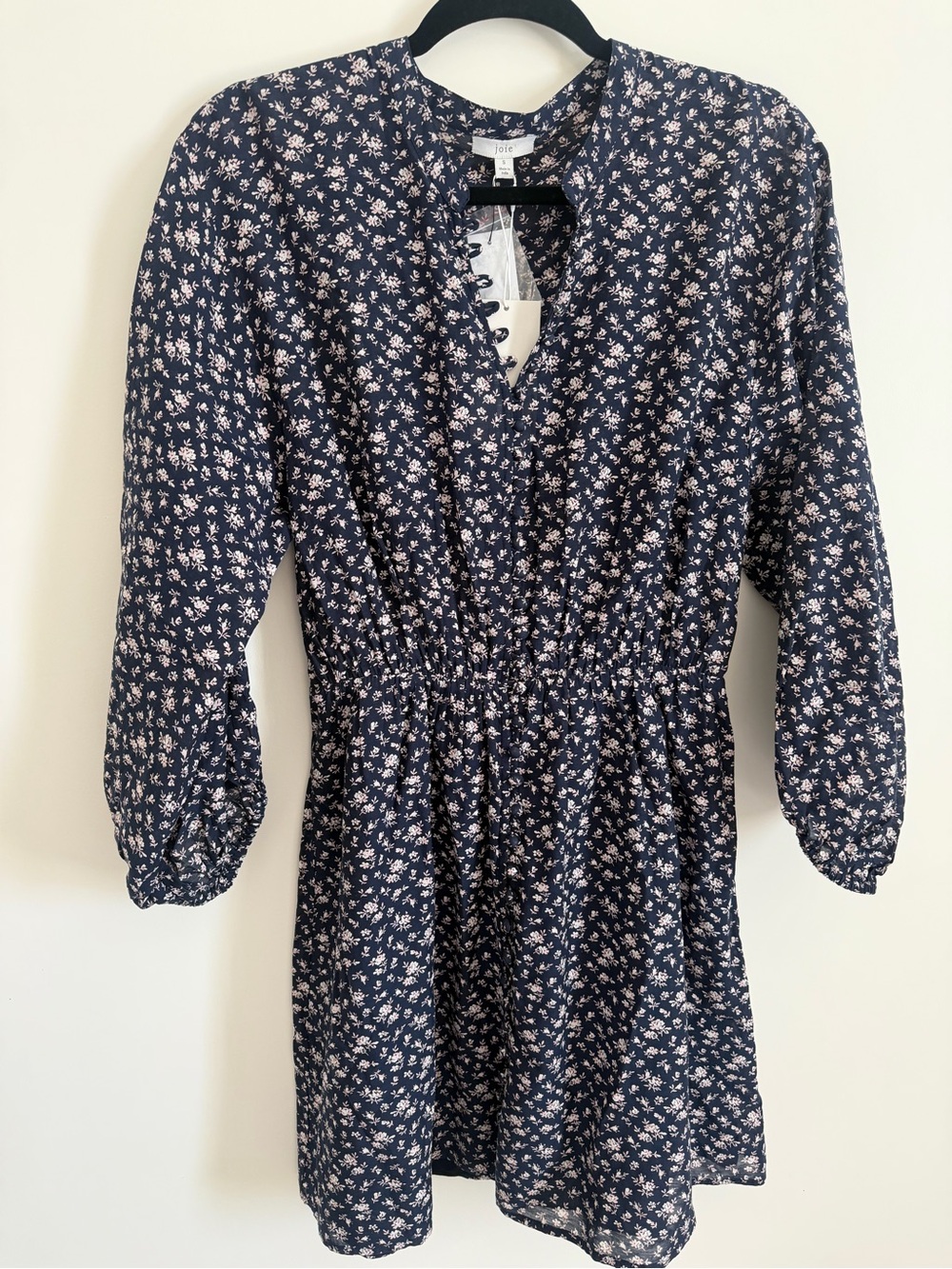 Joie Navy and White Floral Dress